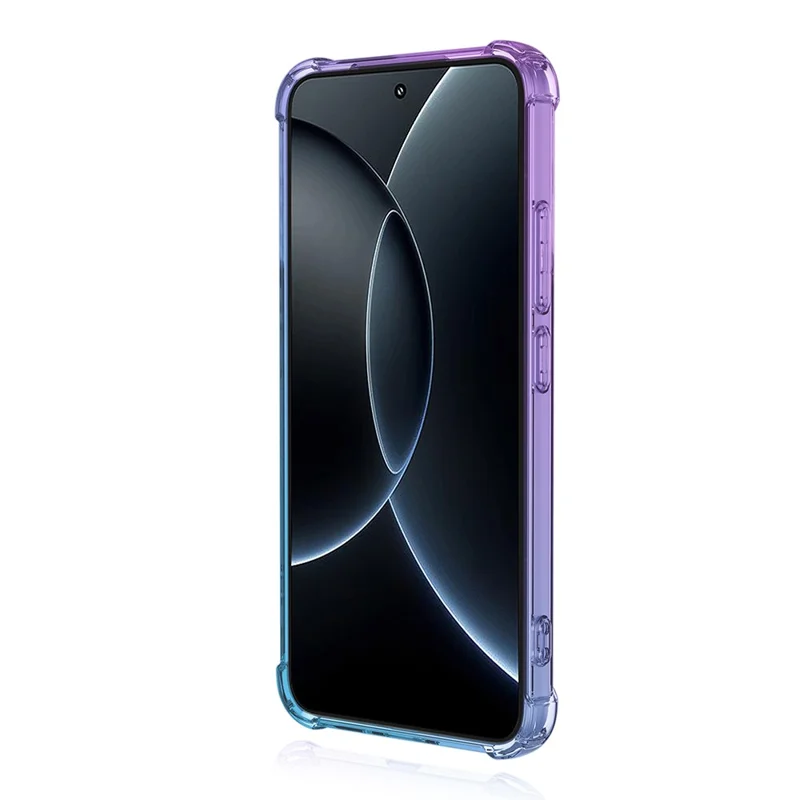 For Xiaomi 15T Case Gradient Color TPU Anti-Drop Phone Cover - Purple  /  Blue