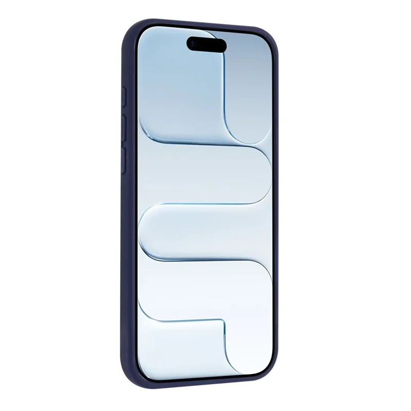 For iPhone 17 Pro Max Magnetic Case Rotary Kickstand Skin Touch PC + TPU Phone Cover Support Wireless Charging - Dark Blue