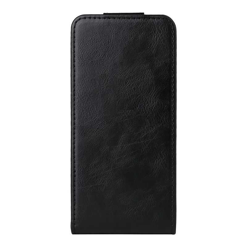 For Oppo A6x 5G / 4G Stand Case Magnetic Clasp Vertical Flip Leather Phone Cover with Card Holder - Black