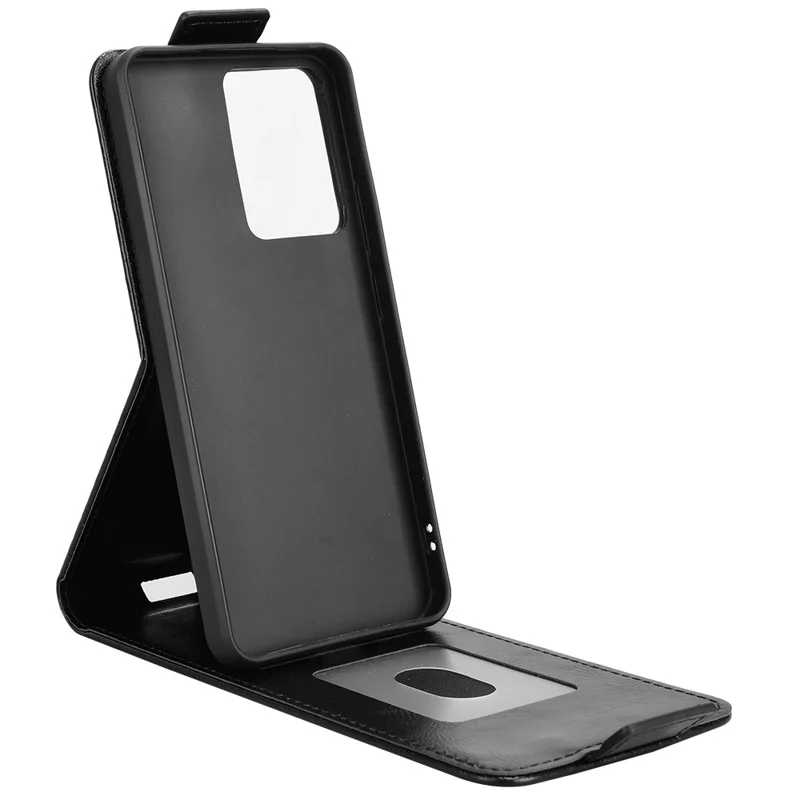 For Xiaomi Poco F8 Pro / Redmi K90 5G Stand Case Magnetic Clasp Vertical Flip Leather Phone Cover with Card Holder - Black