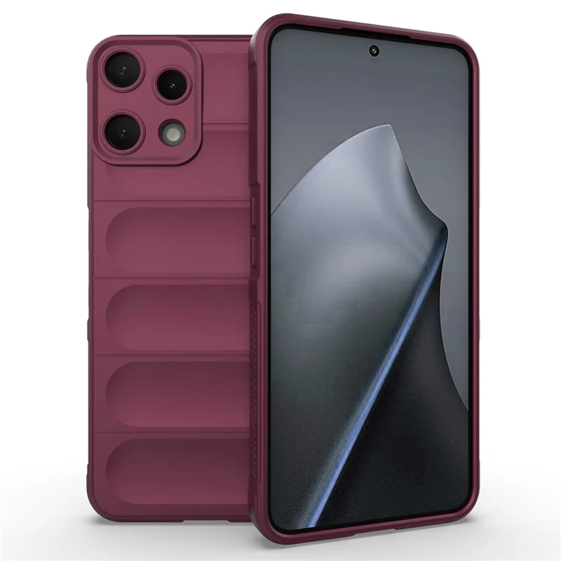 Custodia per Nothing Phone (3a) Lite 5G Anti-caduta in TPU morbido Custodia posteriore robusta - Rosso vino