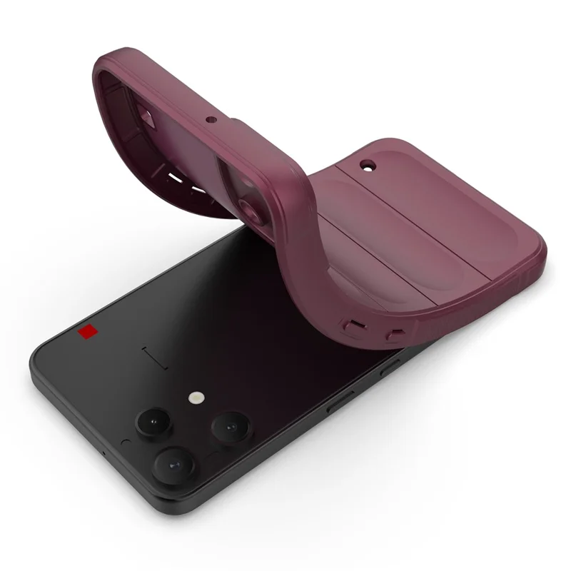 Custodia per Nothing Phone (3a) Lite 5G Anti-caduta in TPU morbido Custodia posteriore robusta - Rosso vino