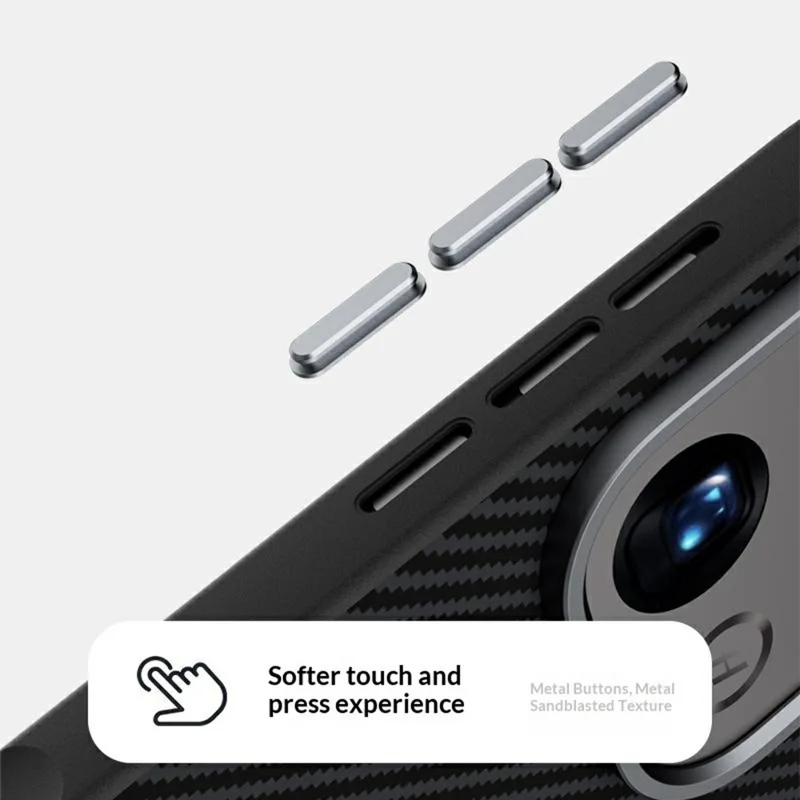 ABEEL pour Oppo Find X9 5G étui magnétique avec texture fibre de carbone coque arrière en TPU PC PU - Noir