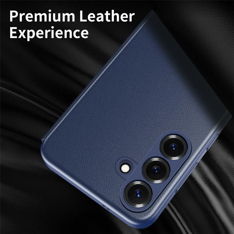 For Samsung Galaxy A56 5G / A36 5G Case Smart View Window Læder Telefonbeskyttelse - Safir