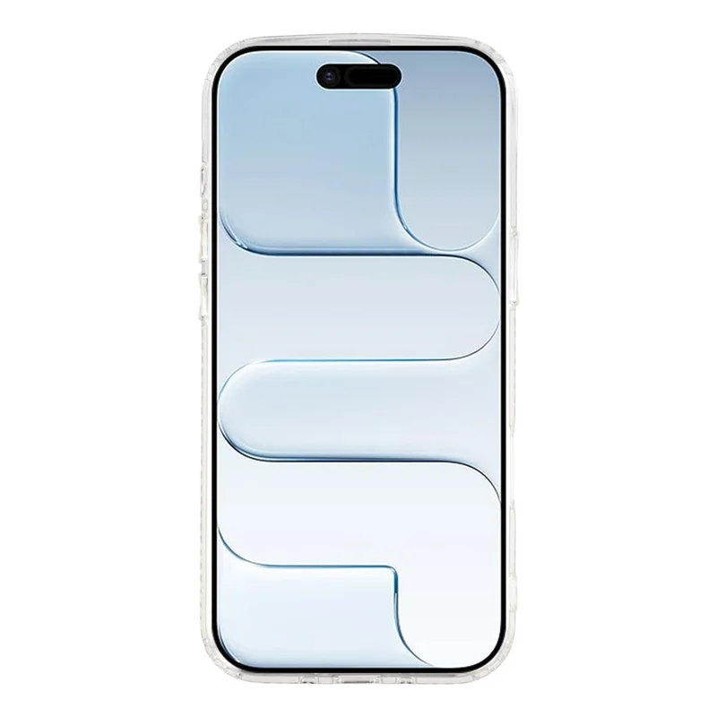 Für iPhone Air Hülle kompatibel mit MagSafe Strass-Rand funkelt Rückseite TPU + PC IMD Handytasche - Sternenklar Transparent