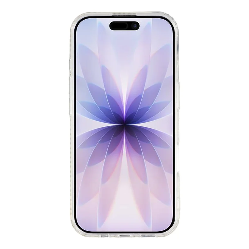 For iPhone 17 Case Compatible with MagSafe Rhinestone Edge Glitter Back TPU + PC IMD Phone Cover - Glitter Star