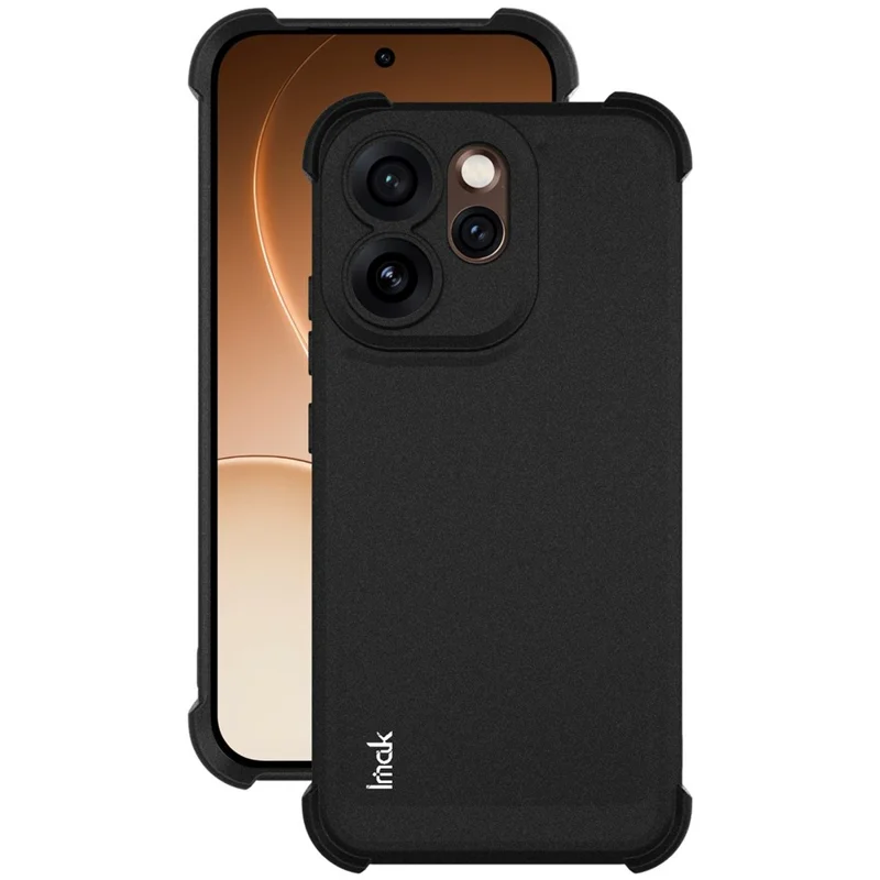 IMAK For Oppo Reno15 Pro 5G Case TPU Phone Cover Airbag Shockproof Protection - Matte Black