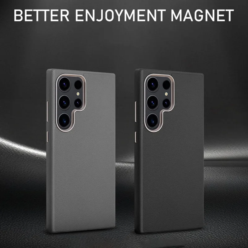 X-LEVEL Чехол для Samsung Galaxy S26 Ultra, из искусственной кожи и прочного поликарбоната, черный