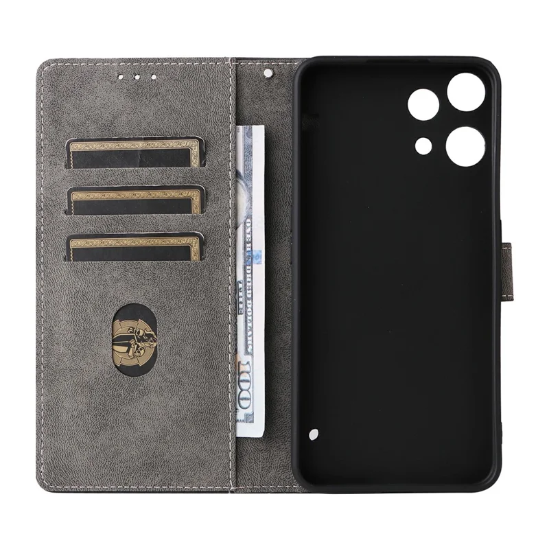 For Nothing Phone (3a) Lite 5G Case Wallet RFID Blocking PU Leather Phone Cover Stand with Strap - Black