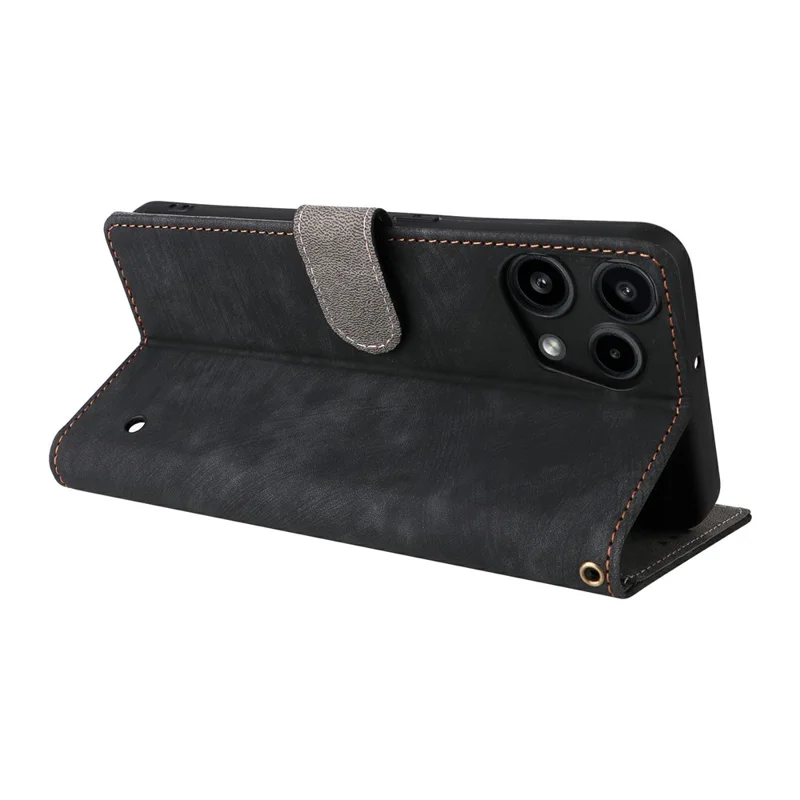 For Nothing Phone (3a) Lite 5G Case Wallet RFID Blocking PU Leather Phone Cover Stand with Strap - Black