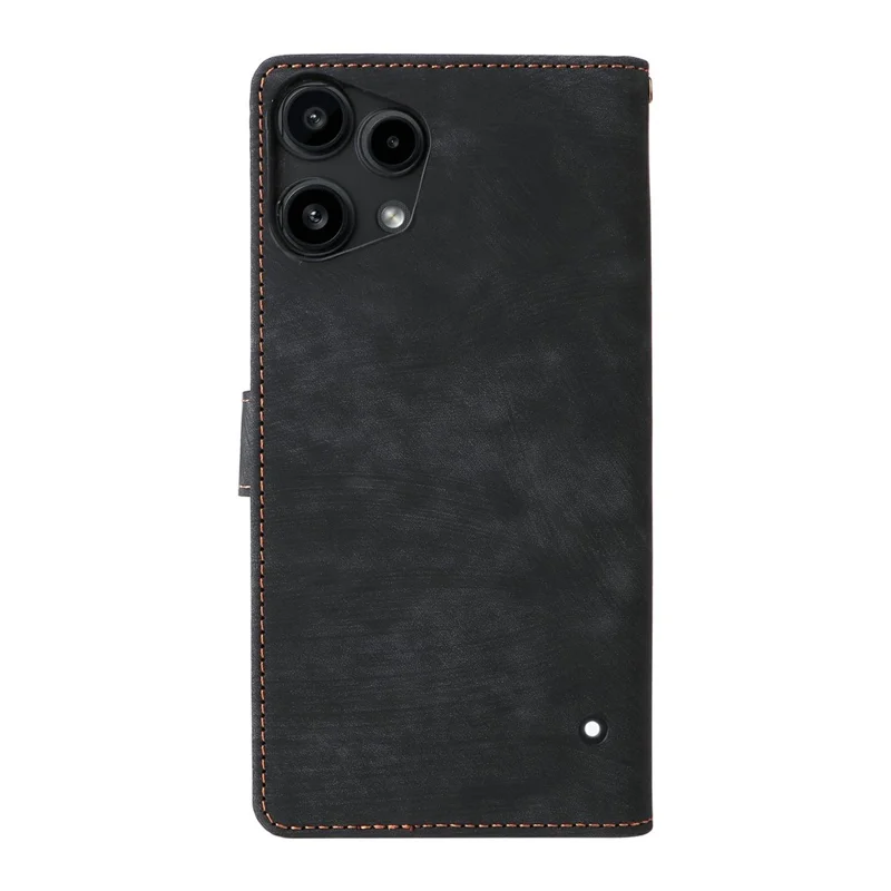 For Nothing Phone (3a) Lite 5G Case Wallet RFID Blocking PU Leather Phone Cover Stand with Strap - Black