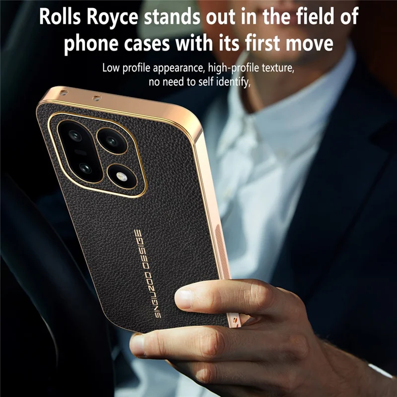 Voor OnePlus 15 5G Hoesje Anti Kras Litchi Structuur TPU Leer PU Telefoon Achterkant - Zwart