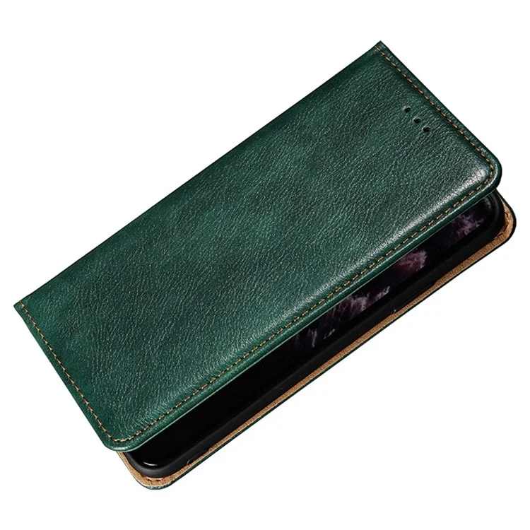 Custodia portafoglio magnetica in pelle PU per Oppo A17 4G, custodia protettiva per telefono con supporto - verde
