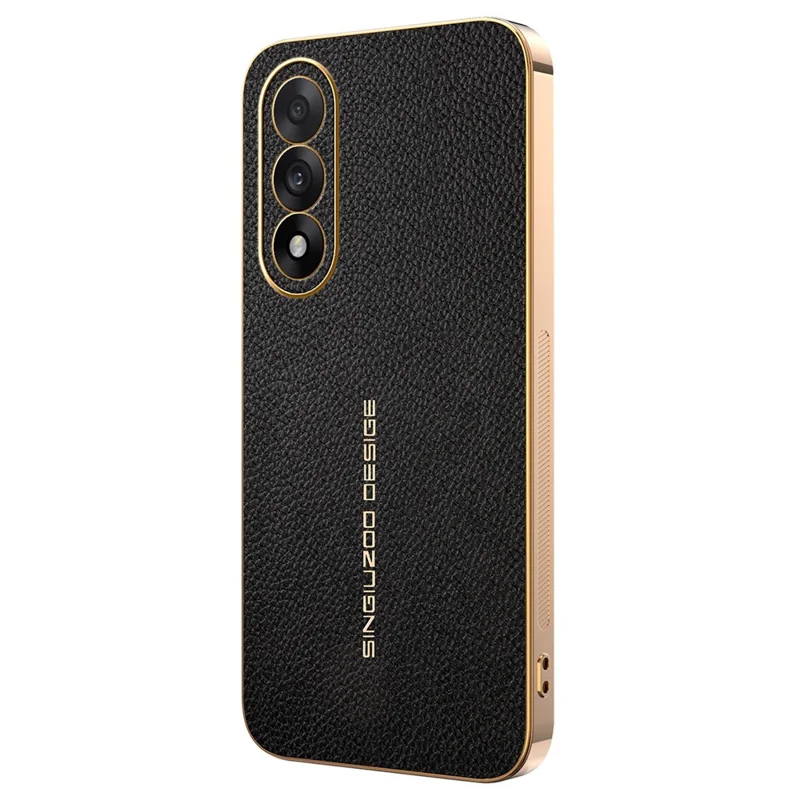 Phone Case For OnePlus Nord 5 5G  /  Ace 5 5G Anti Scratch Litchi Texture TPU Leather PU Phone Back Cover - Black