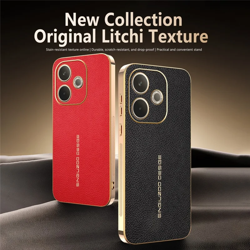 Phone Case For Oppo A5 Pro 5G (Global)  /  A5 Pro 4G (Global)  /  A5 Energy 5G (China) Anti Scratch Litchi Texture TPU Leather PU Phone Back Cover - Black