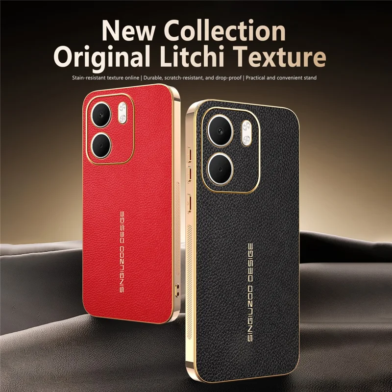 Funda para teléfono Oppo A5x 4G / A5x 5G antirayaduras con textura de piel de cocodrilo TPU cuero PU funda trasera - Negro