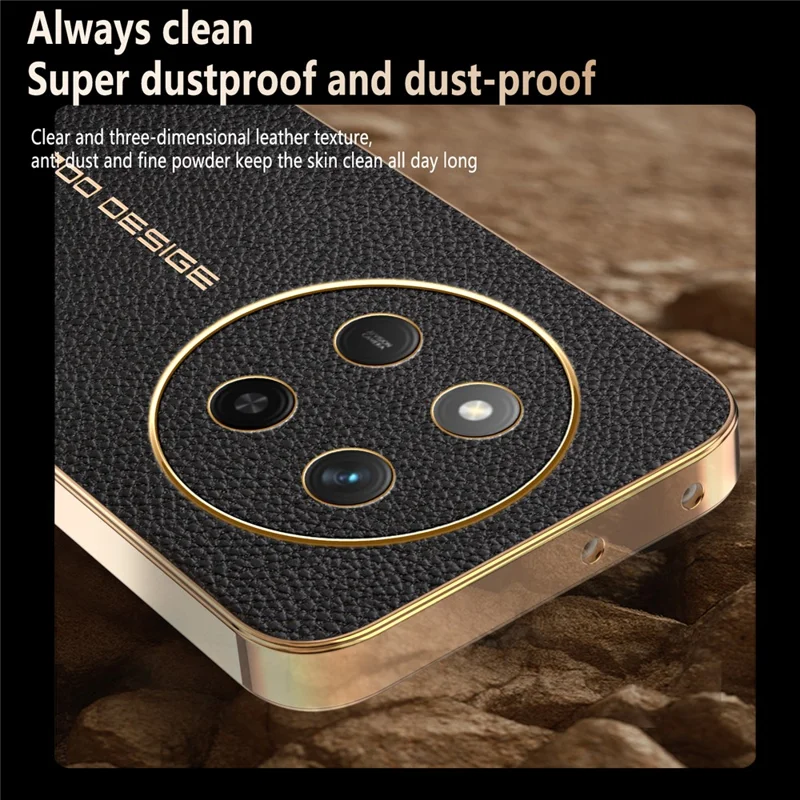 Чехол для телефона Honor X60 Pro 5G / X9c 5G / Magic7 Lite 5G, антицарапины, текстура крокодиловая кожа, ТПУ, кожа ПУ, задняя крышка для телефона - черный