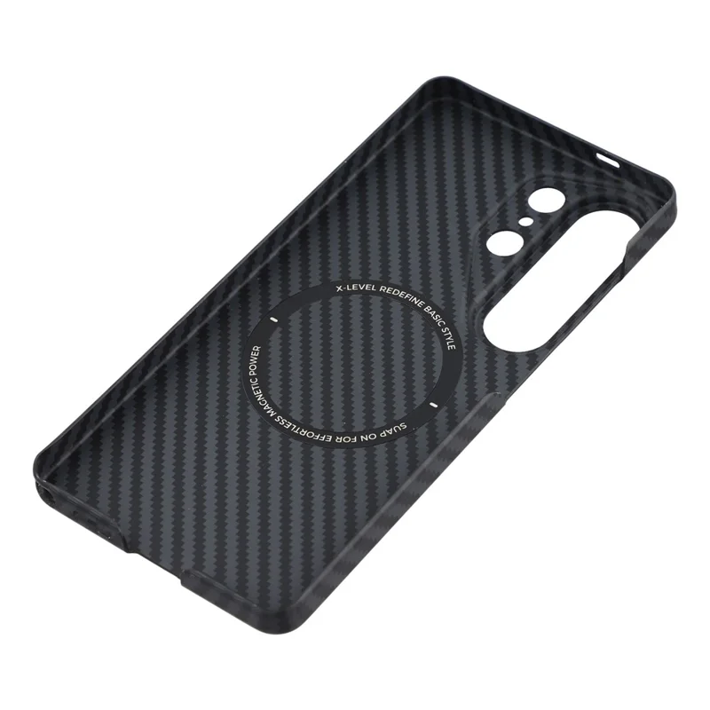 X-LEVEL для Samsung Galaxy S26 Ultra магнитный чехол с текстурой углеродного волокна, ультратонкий поликарбонатный жесткий чехол для телефона