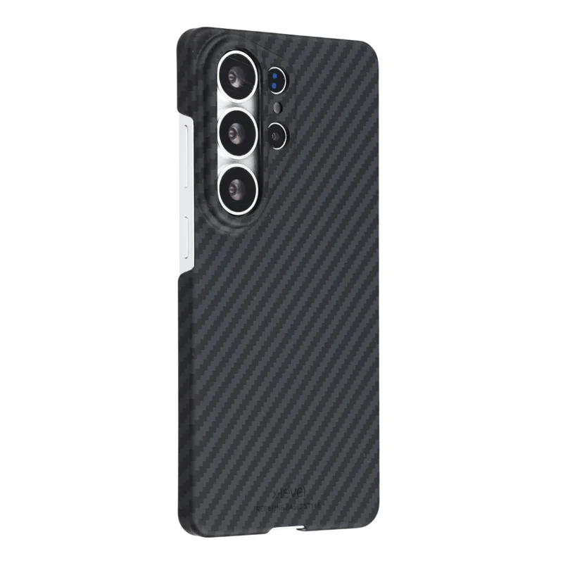 X-LEVEL Чехол для Samsung Galaxy S26 Ultra, с текстурой углеродного волокна, жесткий чехол из поликарбоната, защита от ударов
