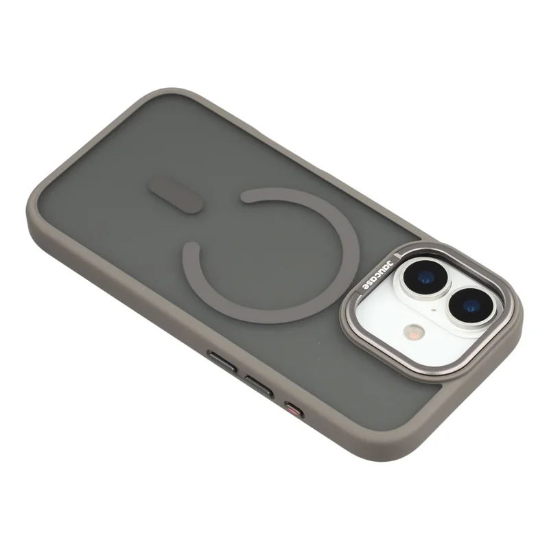 JAUCASE Coque Magnétique pour iPhone 17, Housse Tactile Mate en TPU et PC Compatible avec MagSafe - Gris Titane