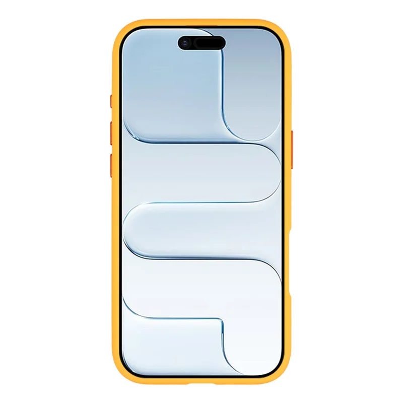 JAUCASE For iPhone Air Magnetic Case Skin Touch Matte TPU PC Phone Cover Compatible with MagSafe - Transparent Orange