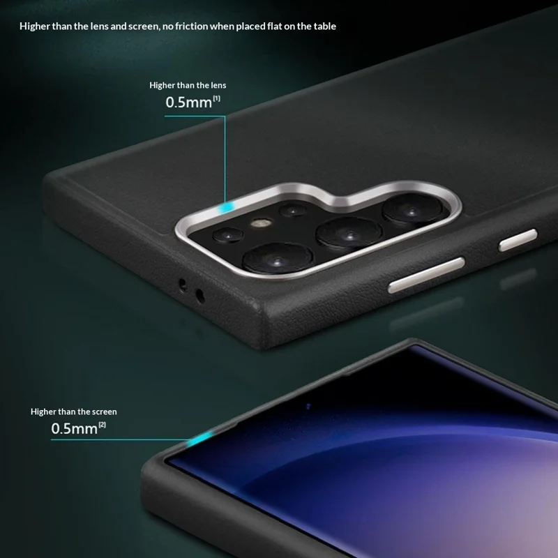 X-LEVEL для Samsung Galaxy S26 Ultra магнитный чехол из искусственной кожи PU и прочного поликарбоната - черный