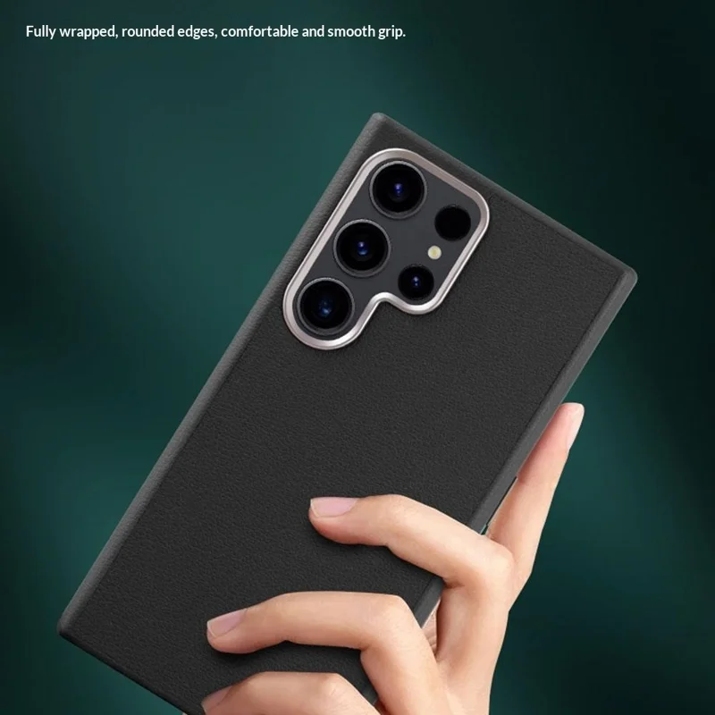 X-LEVEL для Samsung Galaxy S26 Ultra магнитный чехол из искусственной кожи PU и прочного поликарбоната - черный