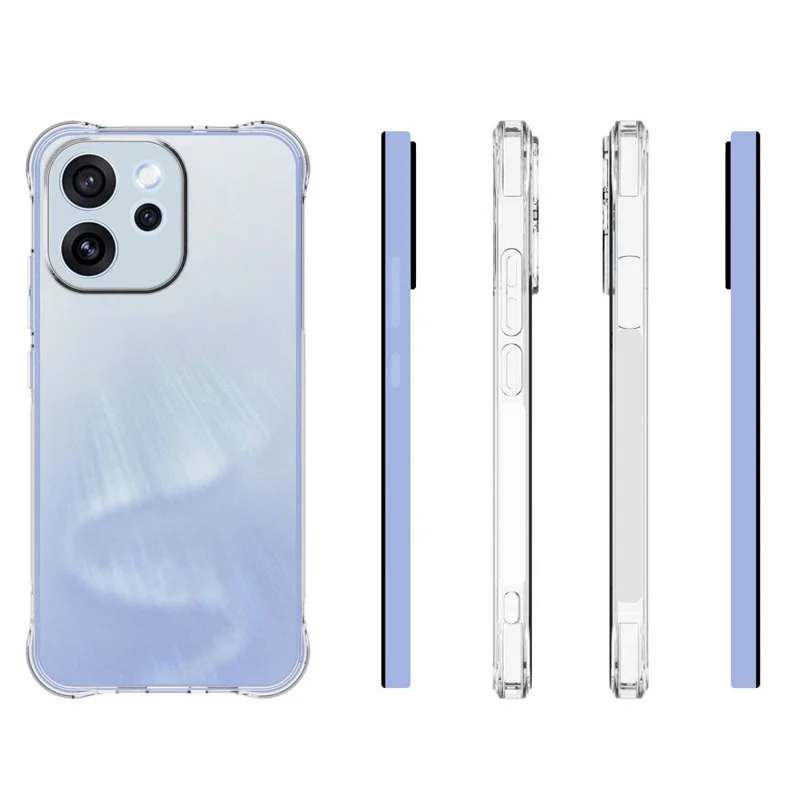 For Oppo Reno15 F 5G TPU Phone Case Non Slip Transparent Mobile Phone Cover