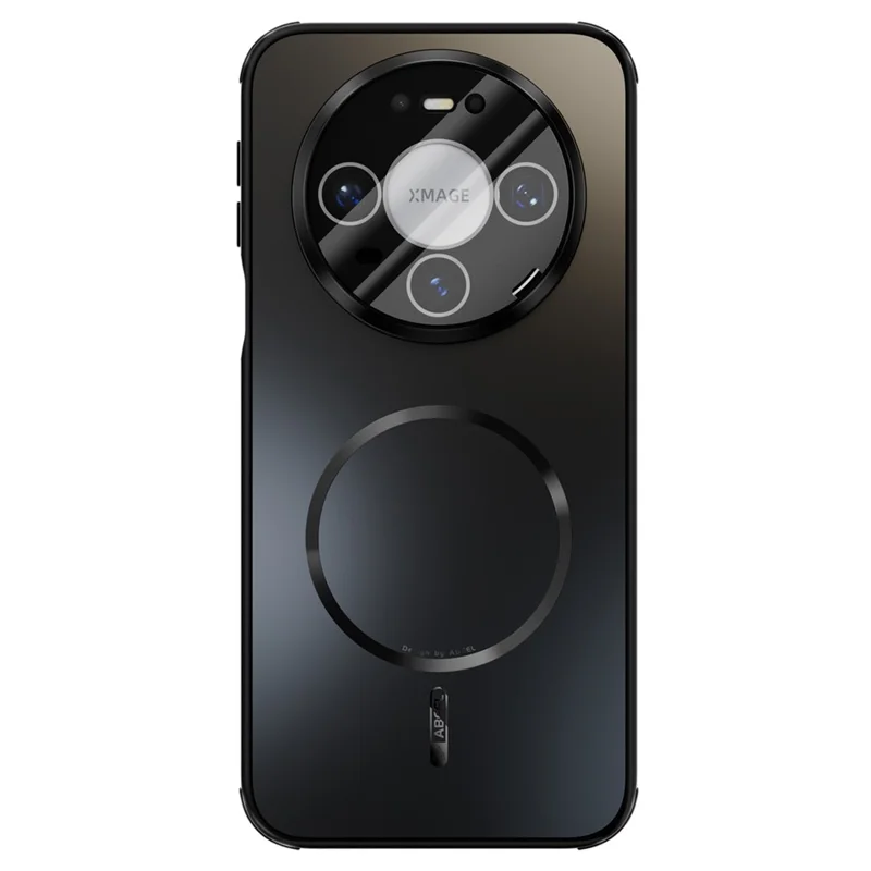 ABEEL For Huawei Mate 80  /  80 Pro Magnetic Case TPU PC Cooling Matte Phone Back Cover with Lens Film - Black