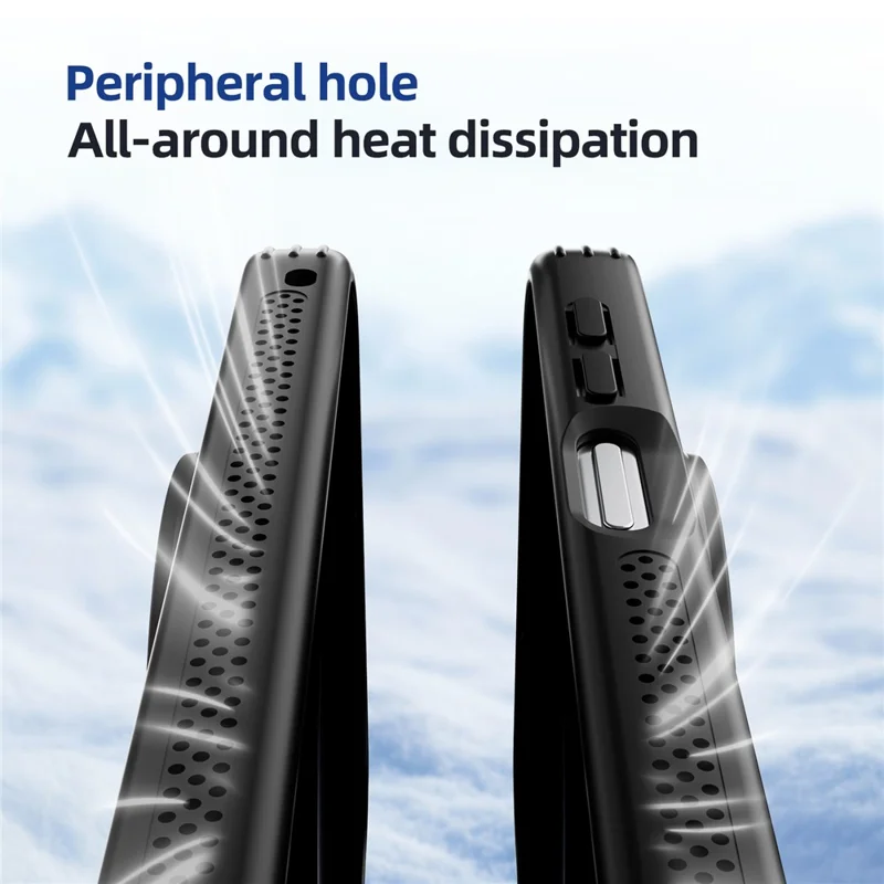 ABEEL For Huawei Mate 80  /  80 Pro Magnetic Case TPU PC Cooling Matte Phone Back Cover with Lens Film - Black