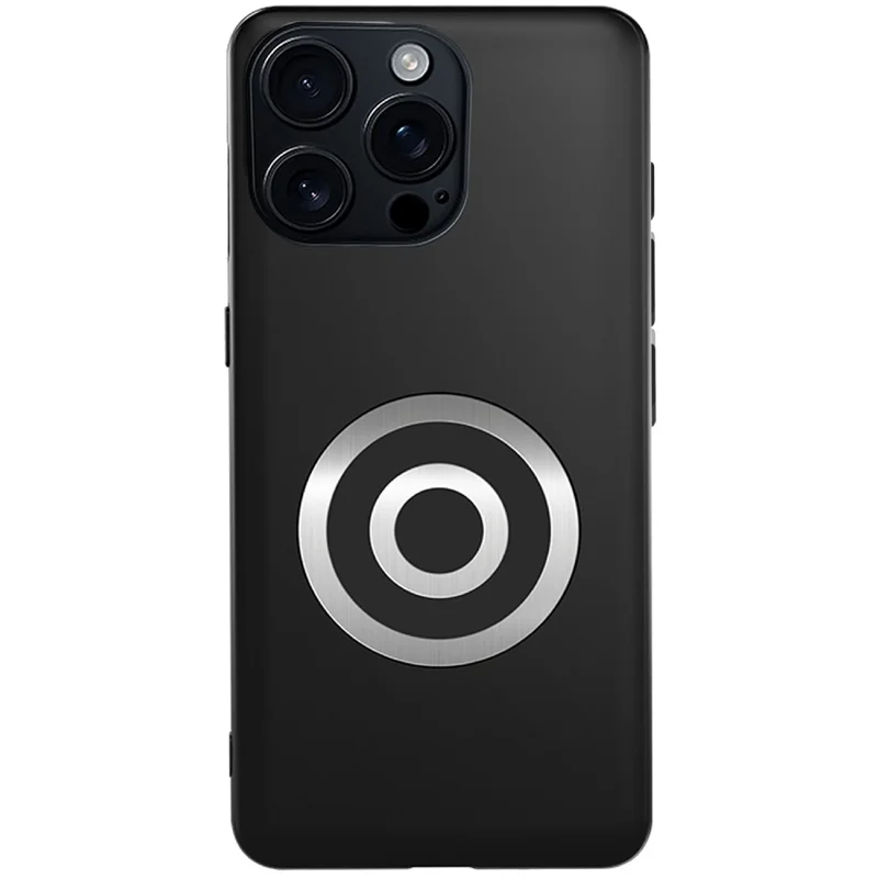 Capa para iPhone 16 Pro Max com Dissipação de Calor em Grafeno + Latão, Capa em Silicone e PC com Suporte para Suporte Magnético para Carro