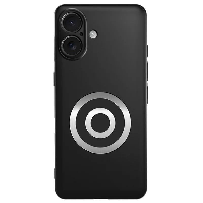 Capa para iPhone 16 Capa de Telemóvel em Silicone PC com Dissipação de Calor em Grafeno + Latão com Suporte para Suporte Magnético de Carro