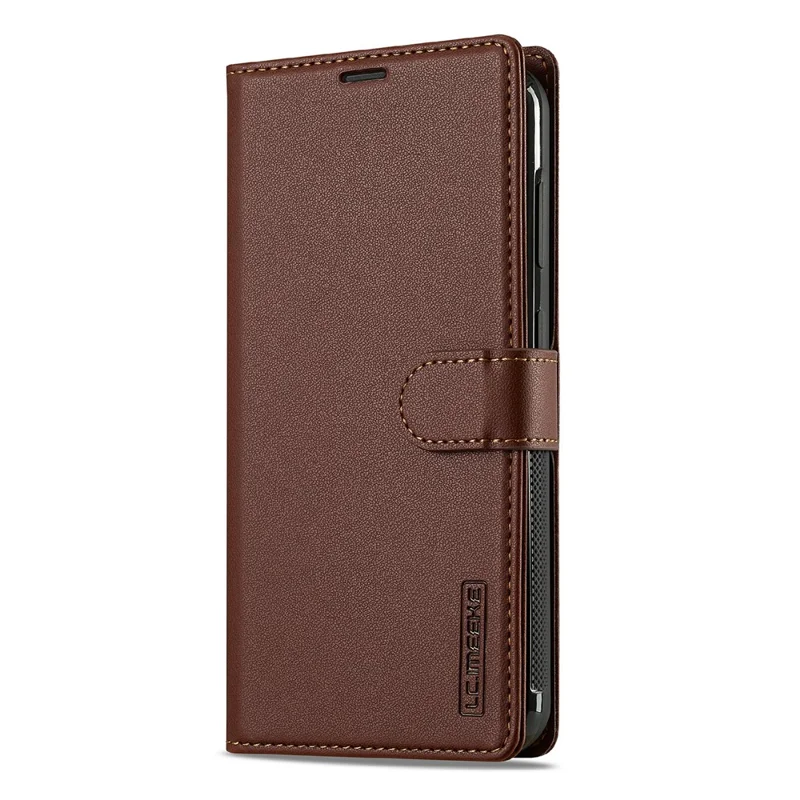 LC.IMEEKE L2 Series for Samsung Galaxy A37 5G Case PU Leather Wallet Detachable Magnetic Phone Cover - Brown
