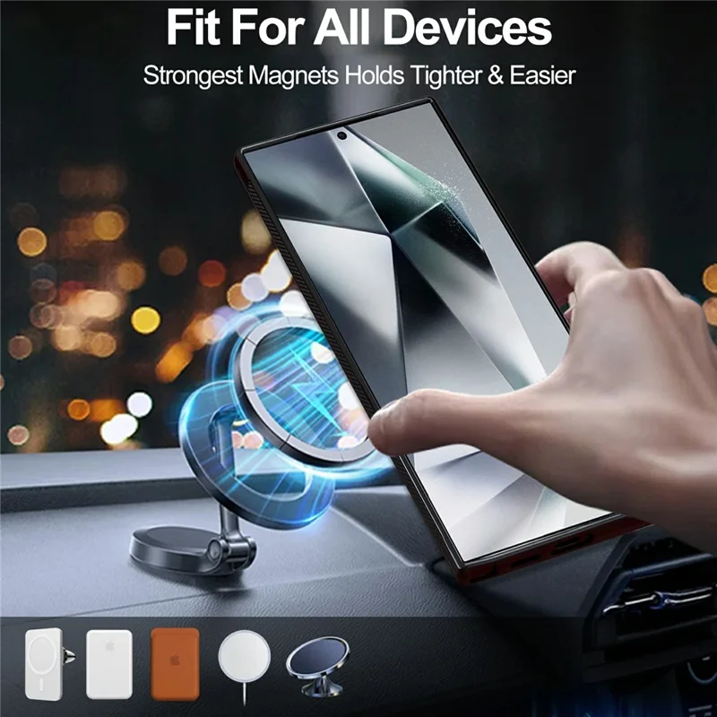 LC.IMEEKE L2 Series for Samsung Galaxy S26 Ultra Case PU Leather Wallet Detachable Magnetic Phone Cover - Blue