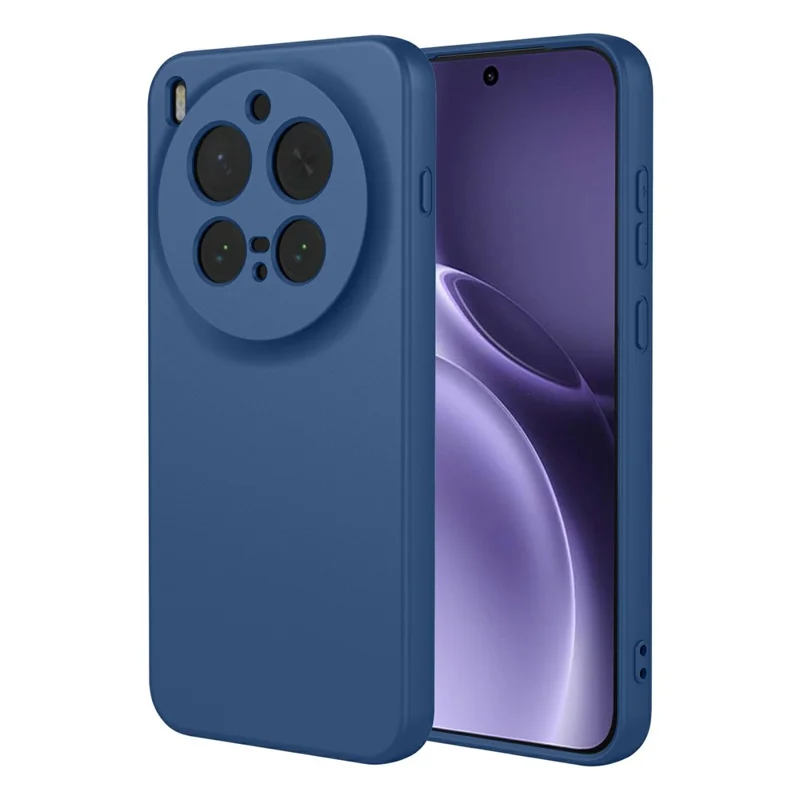 For vivo X300 Pro 5G Case Liquid Silicone Feel Soft TPU Protective Phone Cover - Blue