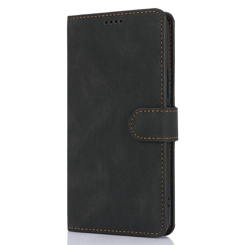 Étui pour Xiaomi Redmi Note 15 Pro 4G (Global) en cuir PU avec portefeuille et support - Noir