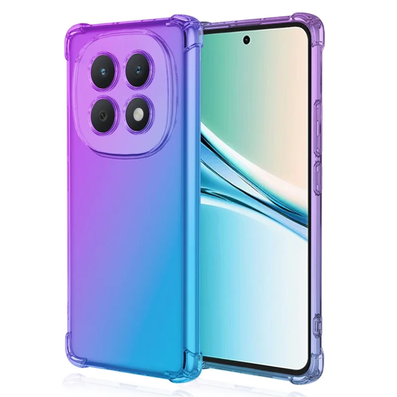 Capa para Xiaomi Redmi Note 15 5G (Global) com Gradiente de Cor em TPU, Capa Antiqueda - Roxo / Azul