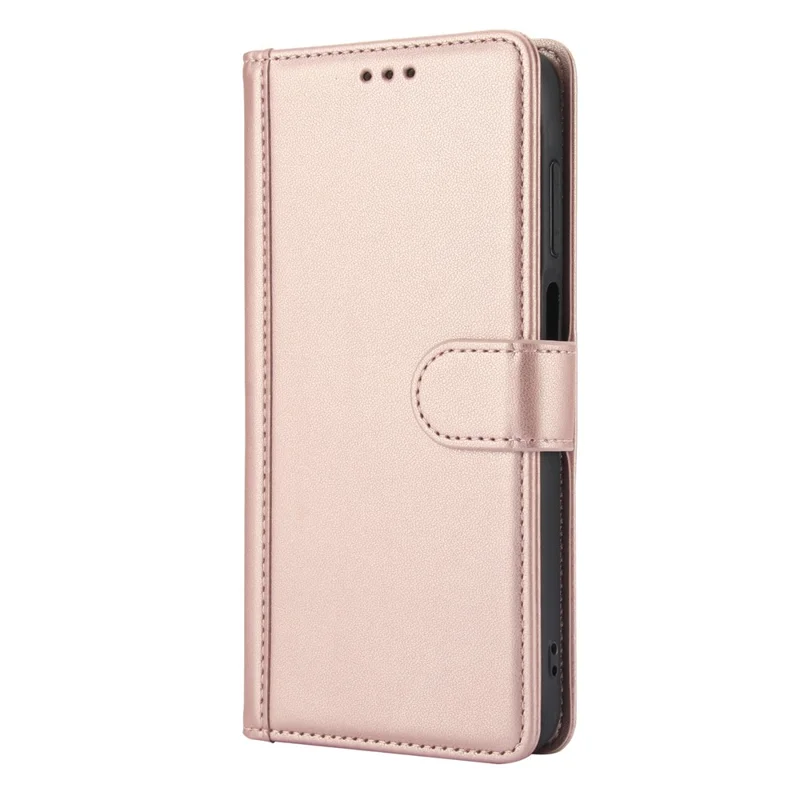 Funda de cuero PU para Samsung Galaxy A17 5G / A17 4G / A26 5G, con soporte, diseño tipo cartera con correa para la mano - Rosa