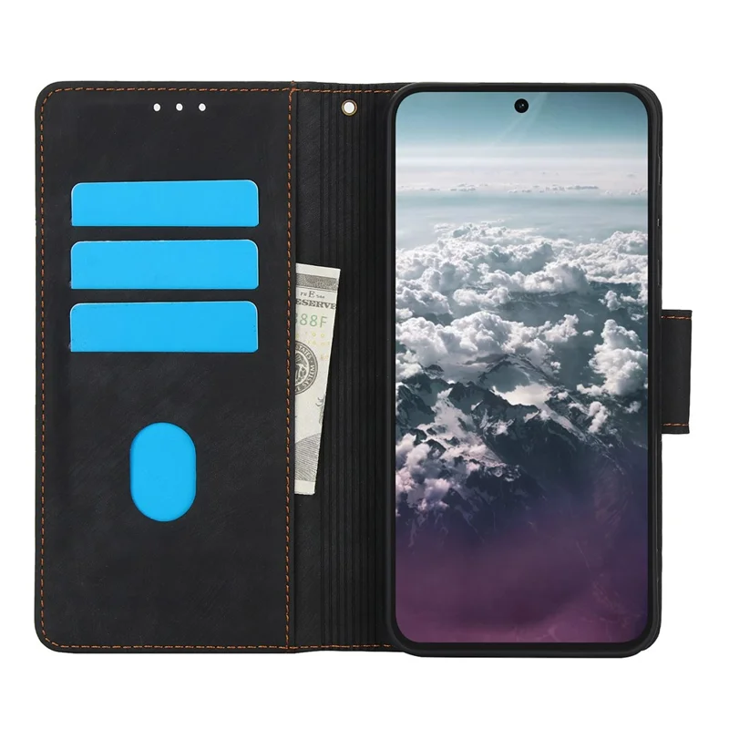 Leather Case for Samsung Galaxy A17 5G / A17 4G / A26 5G Flower Butterfly Wallet Phone Cover with Hand Strap - Black