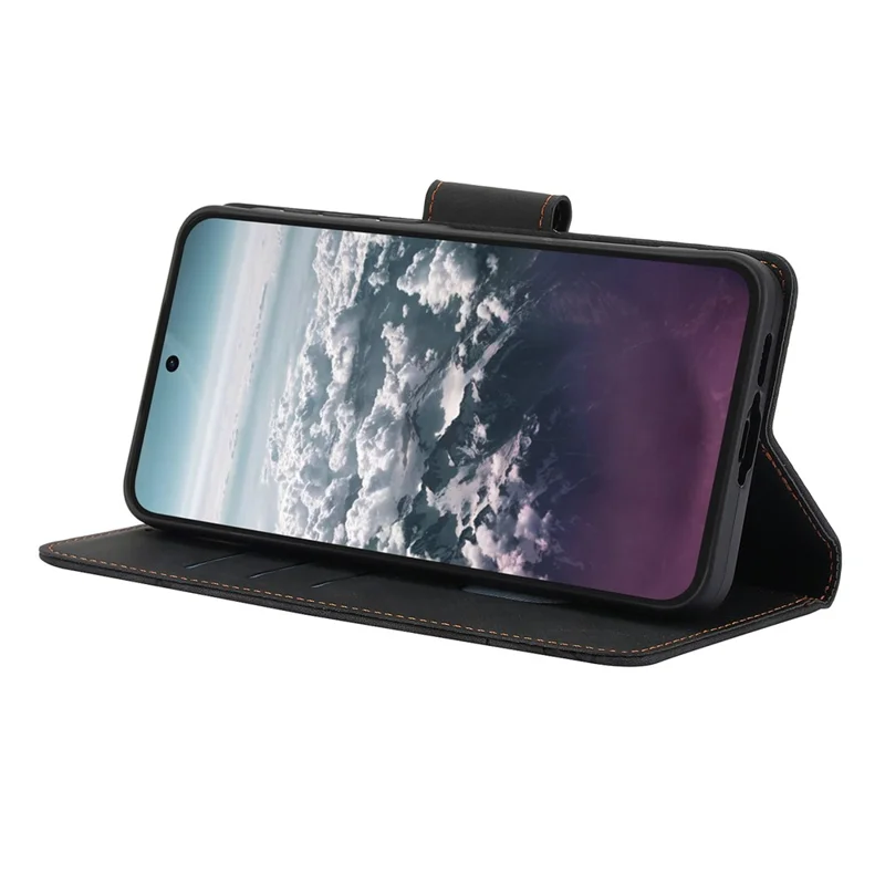 Leather Case for Samsung Galaxy A17 5G / A17 4G / A26 5G Flower Butterfly Wallet Phone Cover with Hand Strap - Black