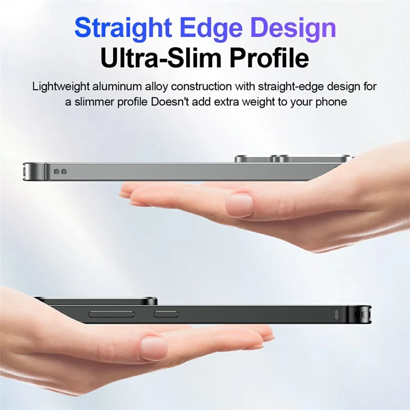 For Samsung Galaxy S26+ Bumper Case Alloy Frame Cover with Lens Frame - Orange