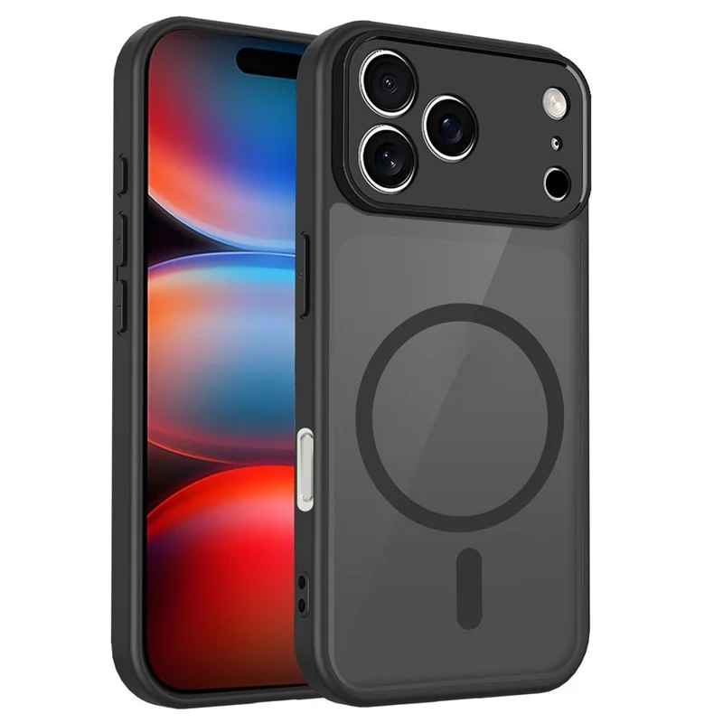 Capa Magnética para iPhone 17 Pro com Toque Suave Mate Translúcida em PC + TPU, Proteção Contra Quedas