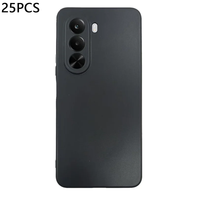 Bulk Purchasing 25Pcs For Realme P4x 5G Case 1.2mm TPU Matte Phone Cover - Black