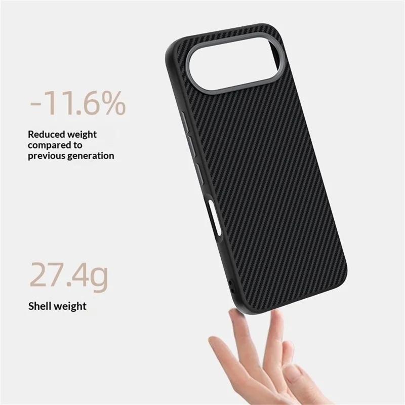 ABEEL For Honor 500 5G Magnetic Case Carbon Fiber Texture TPU PC PU Phone Back Cover - Black  /  Purple