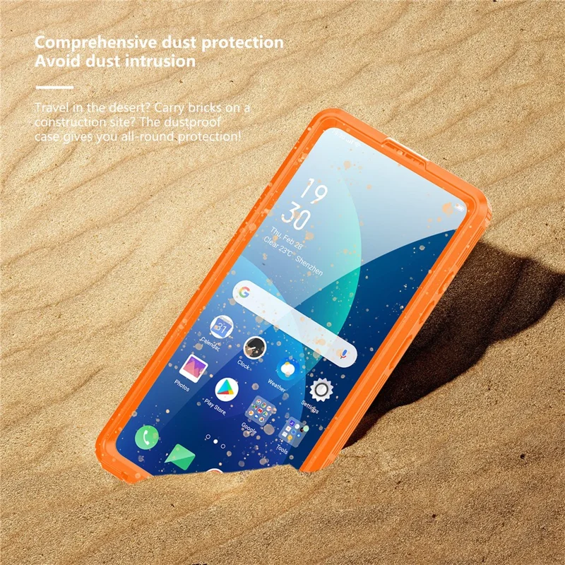 REDPEPPER For Samsung Galaxy S26 Ultra IP68 Waterproof Case Clear Magnetic Phone Cover - Orange