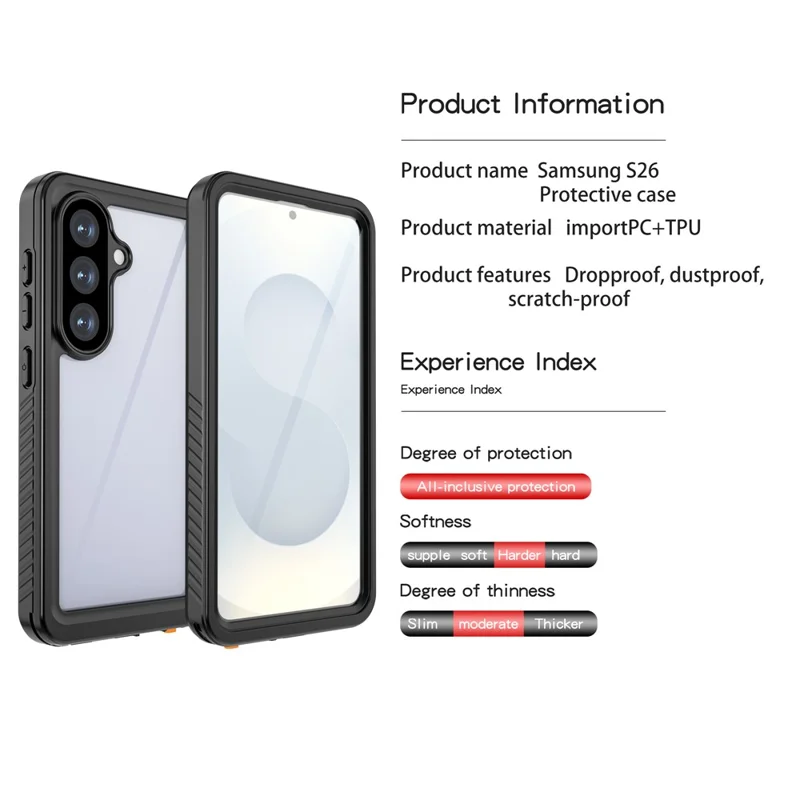 REDPEPPER FS Series For Samsung Galaxy S26 Waterproof Case IP68 Shockproof Phone Cover