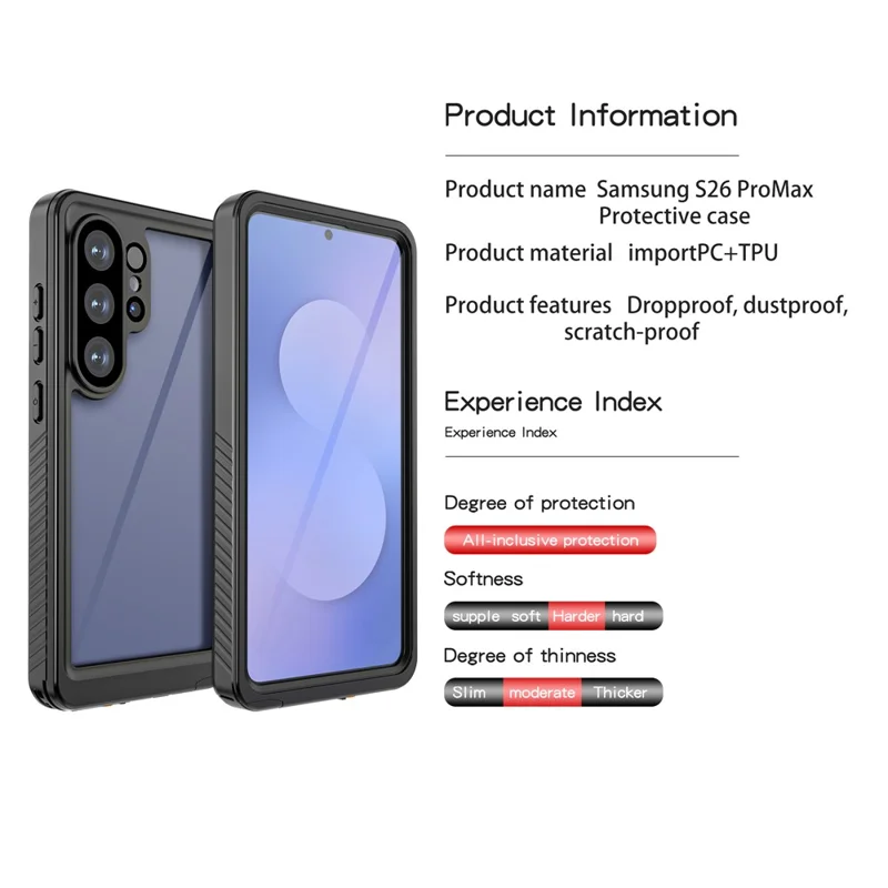 REDPEPPER FS Series For Samsung Galaxy S26 Ultra Waterproof Case IP68 Shockproof Phone Cover
