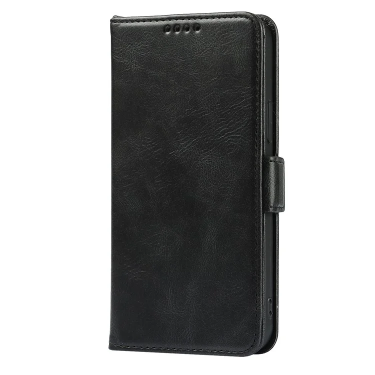 Per iPhone 14 Plus Cover in Pelle a Portafoglio Retrò con Supporto, Chiusura Magnetica, Antiurto e Cinturino - Nero