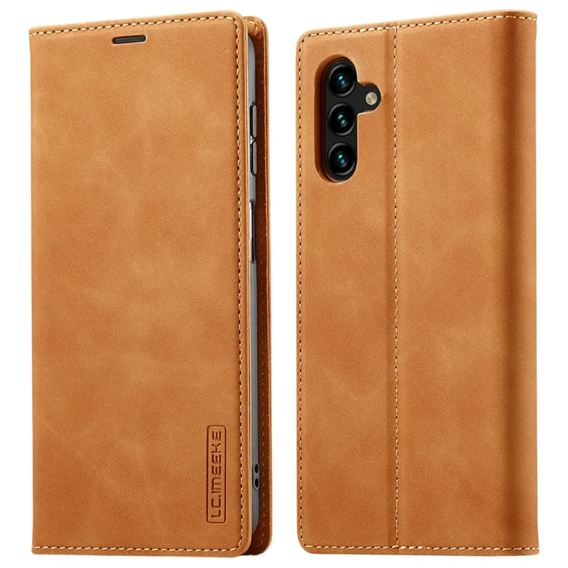 LC.IMEEKE voor Samsung Galaxy S26 / S26 Pro hoesje portemonnee Microfiber lederen telefoonhoes - Bruin