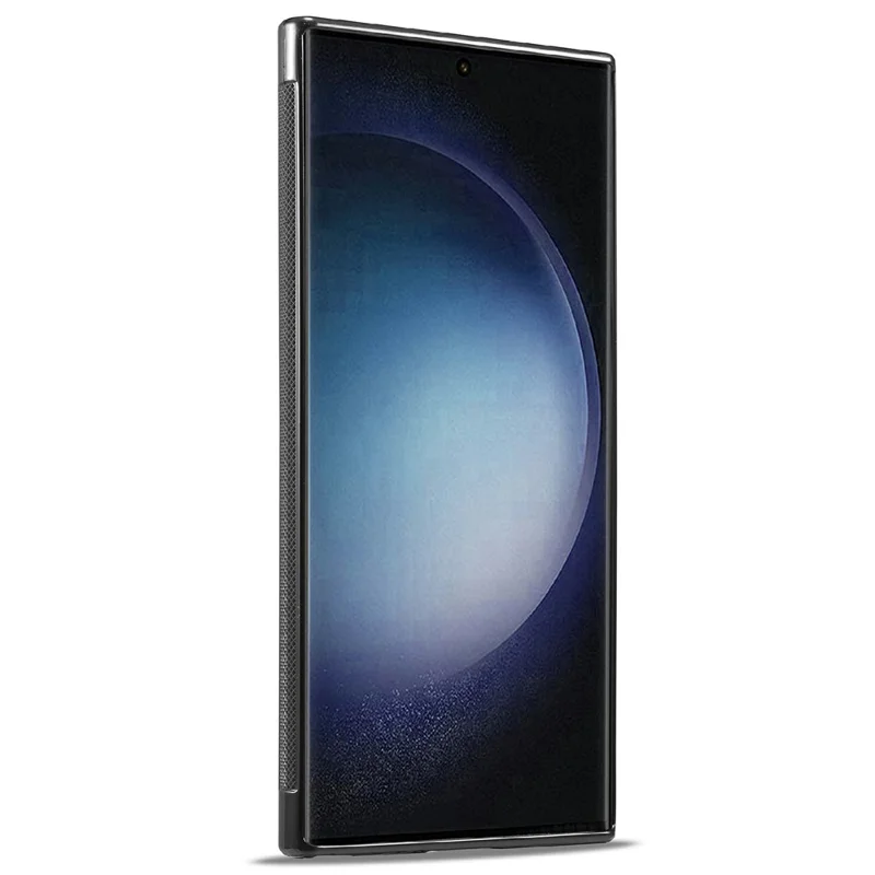 LC.IMEEKE For Samsung Galaxy S26 Ultra Case Carbon Fiber Texture Leather + TPU + EVA Phone Cover